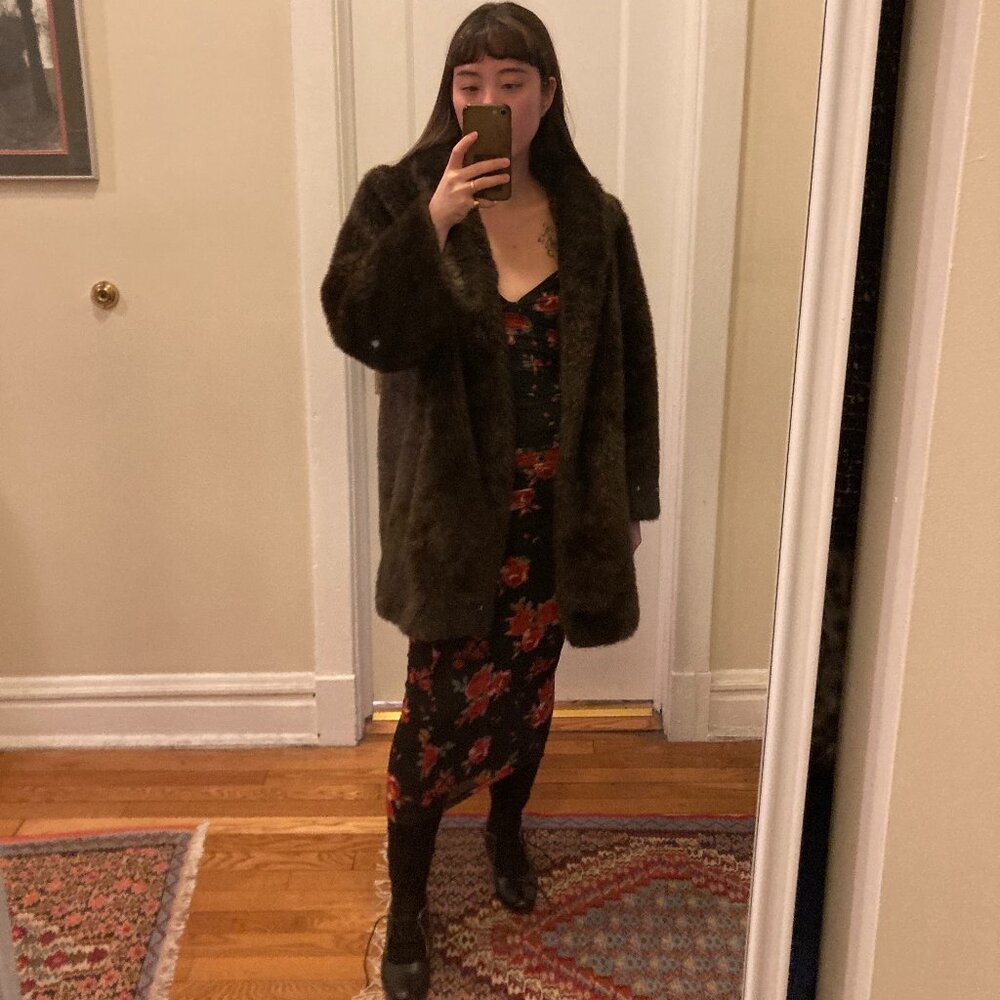 Vintage Faux Fur Coat